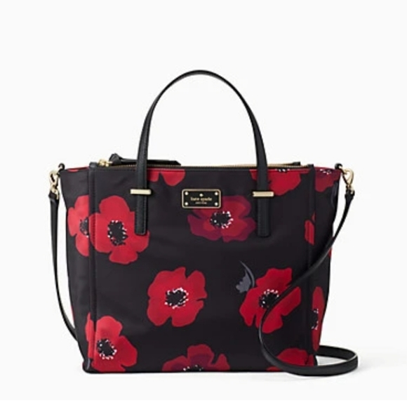 kate spade Handbags - Kate Spade Wilson Road Black Poppy Alyse Satchel